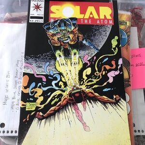 Solar: Man of the Atom Comic Book Cover Art #17- Black Multicolor